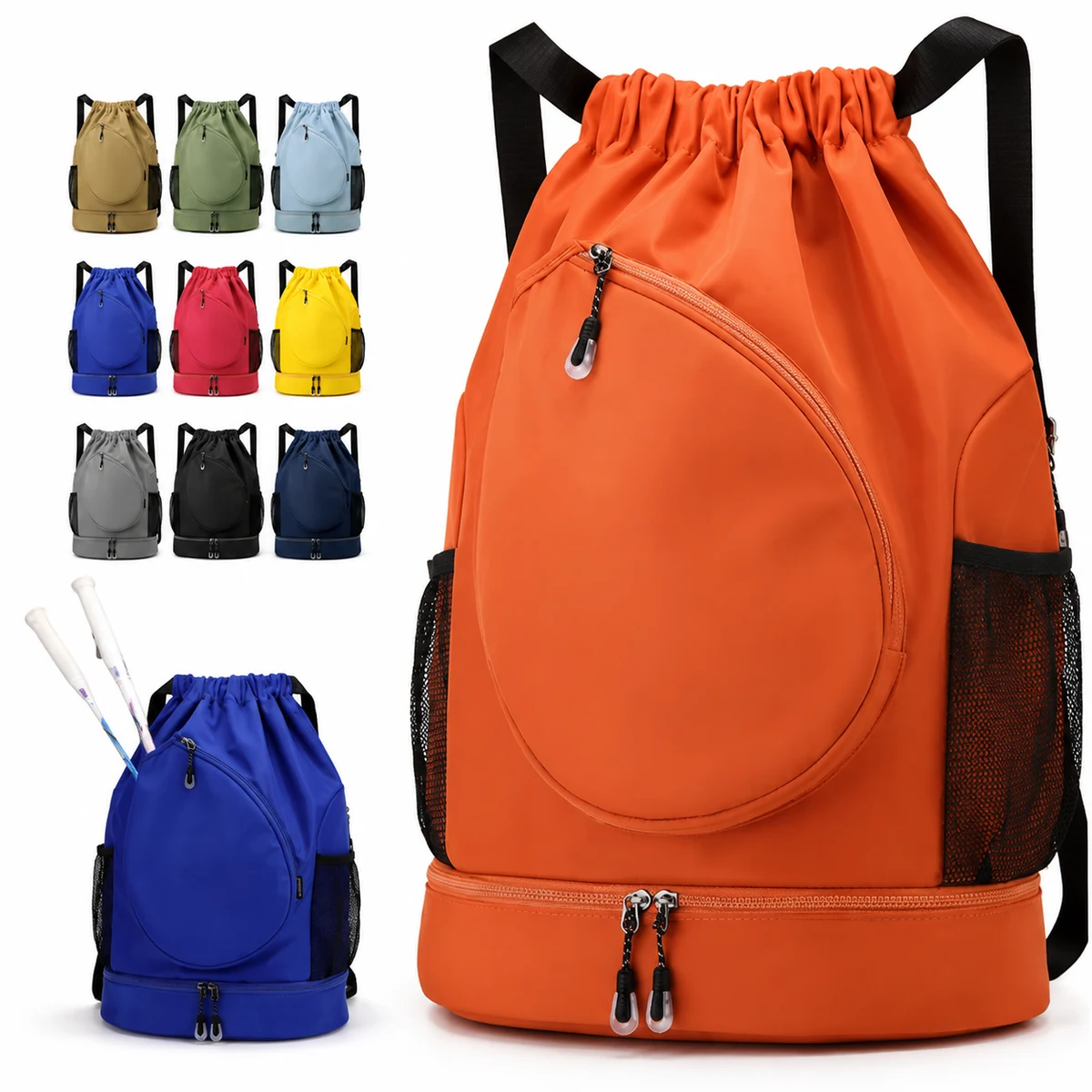 Tennis Drawstring Backpack 1