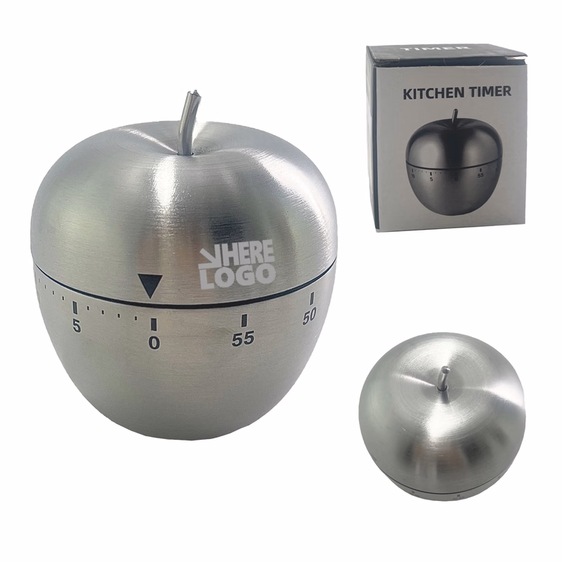 Compact Fruit Style Stainless Steel Timer