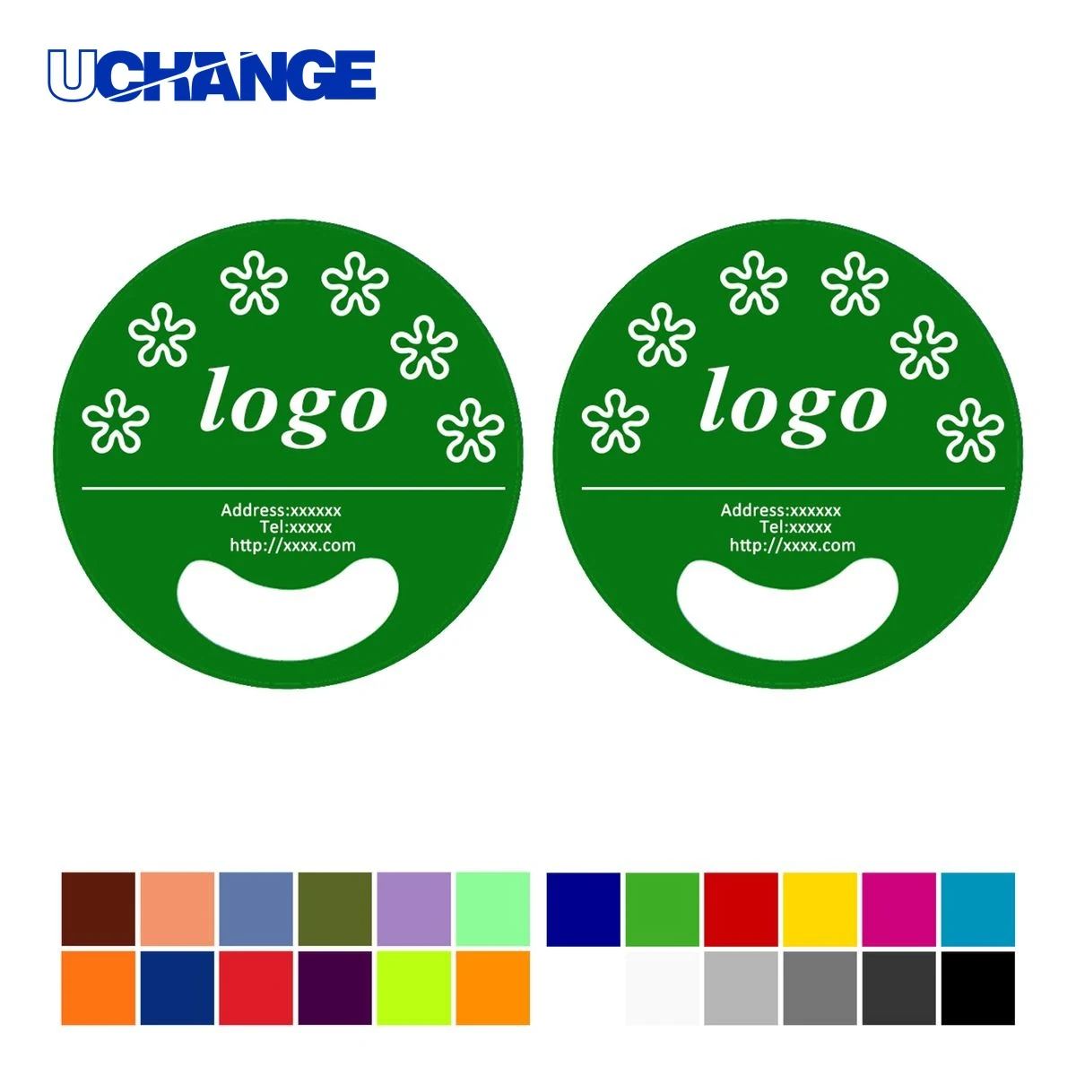 Round Advertising Hand Fan 1