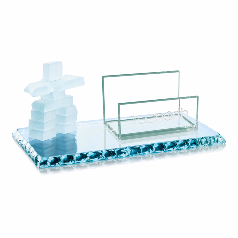 Inukshuk Cardholder - Jade Chipped Edge