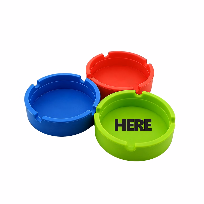Soft Silicone Round Creative Heat-Resistant Ashtray