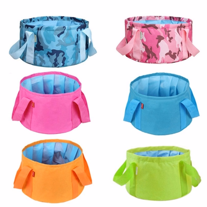Outdoor Collapsible Bucket with Carring Pouch