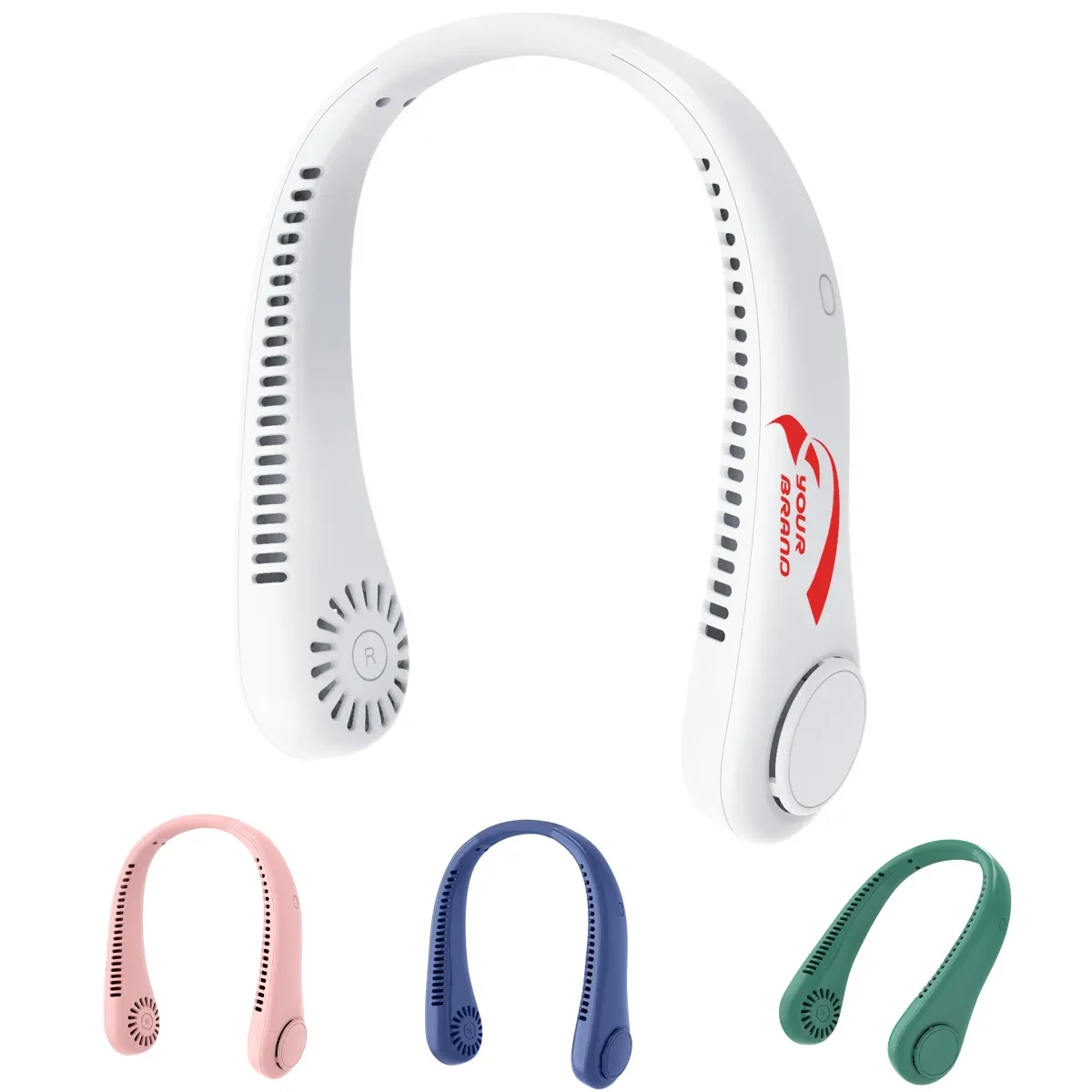 1800mAh Personal Portable USB Neck Fan Hands Free bladeless 1