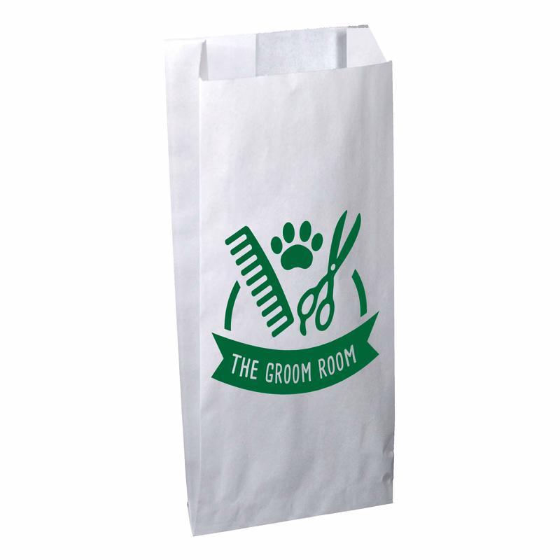 One Color 2-Sided Merchant Paper Bag with Gusset (5" x 10" x 2")