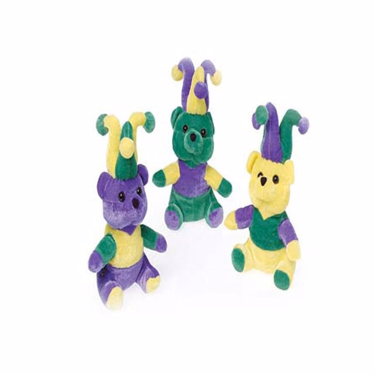 Mardi Gras Teddy Bears - Assorted