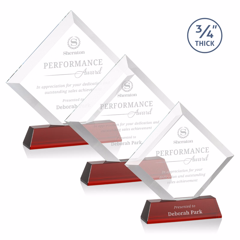 Belaire Award on Newhaven Base - Red