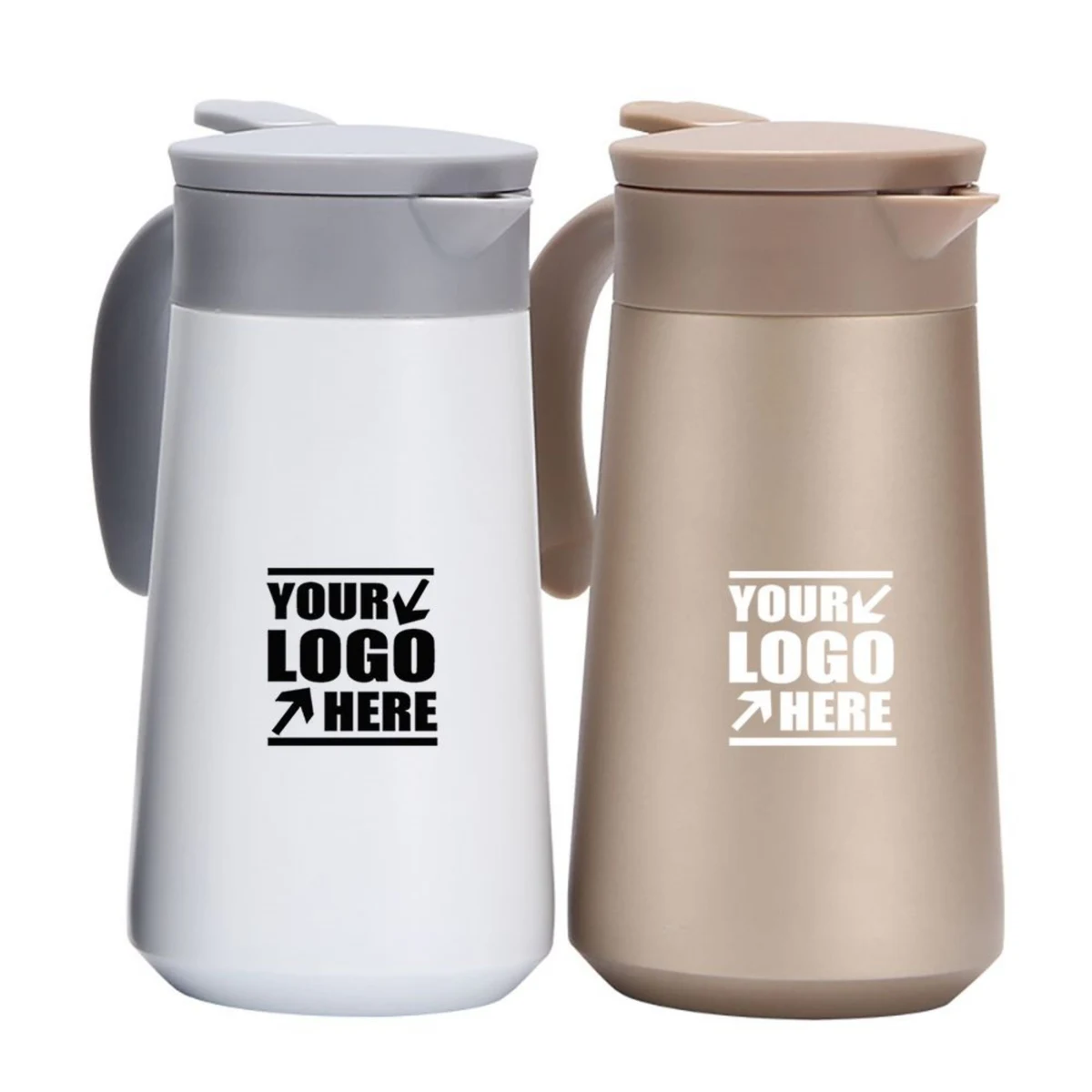 28 OZ High Capacity Stainless Steel Thermos Coffee Bottle with Handle, custom water bottle with logo imprint 1