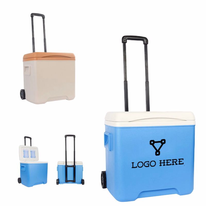 MOQ 50 Insulated 32 Quart Rolling Hard Cooler