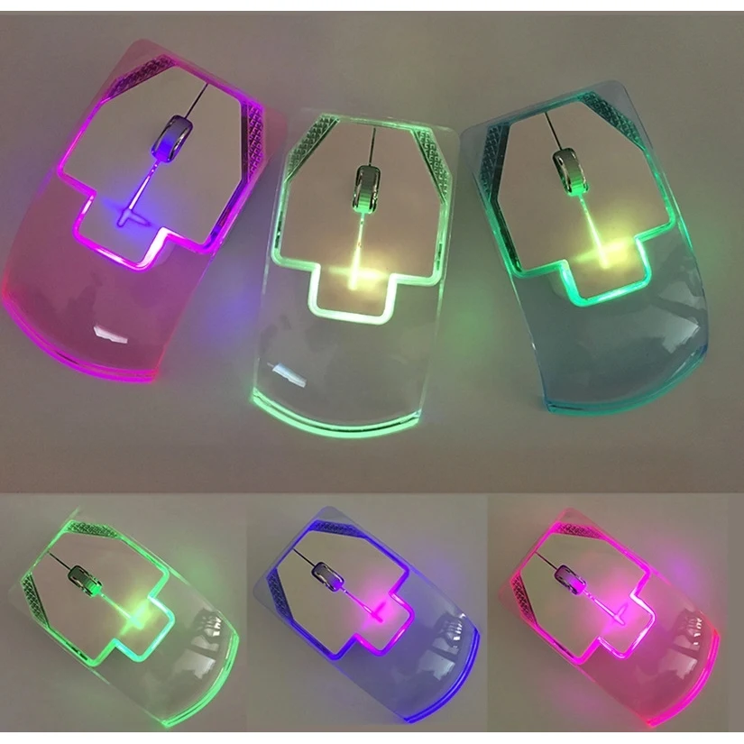 Transparent Flashing Wireless Mouse 1