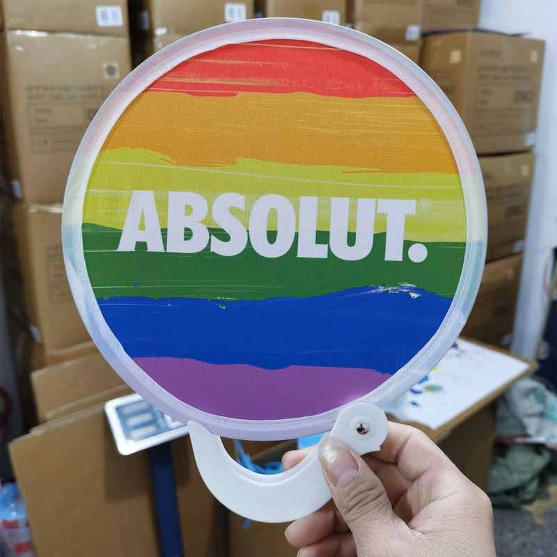 Rainbow Collapsible Flyer Fans