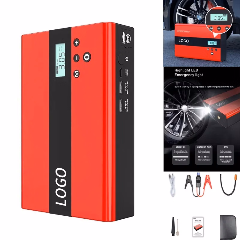 2-in-1 Jump Starter with Air Compressor