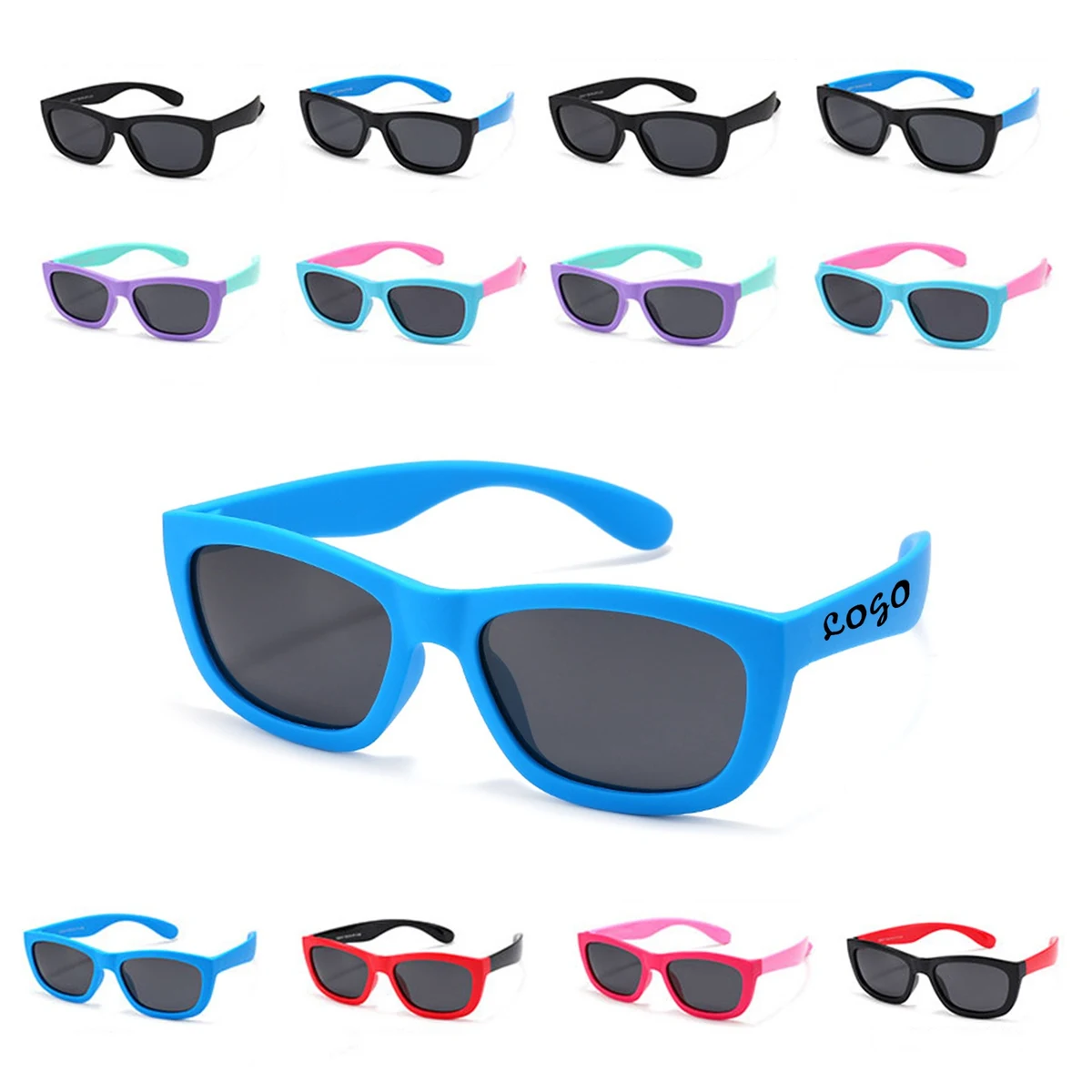 Colorful Cool Summer Beach Silicone Sunglasses 1