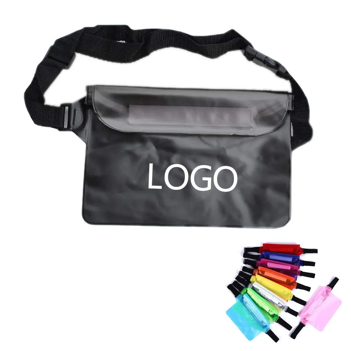 Three-Layer PVC Waterproof Touch Screen Fanny Bag 1