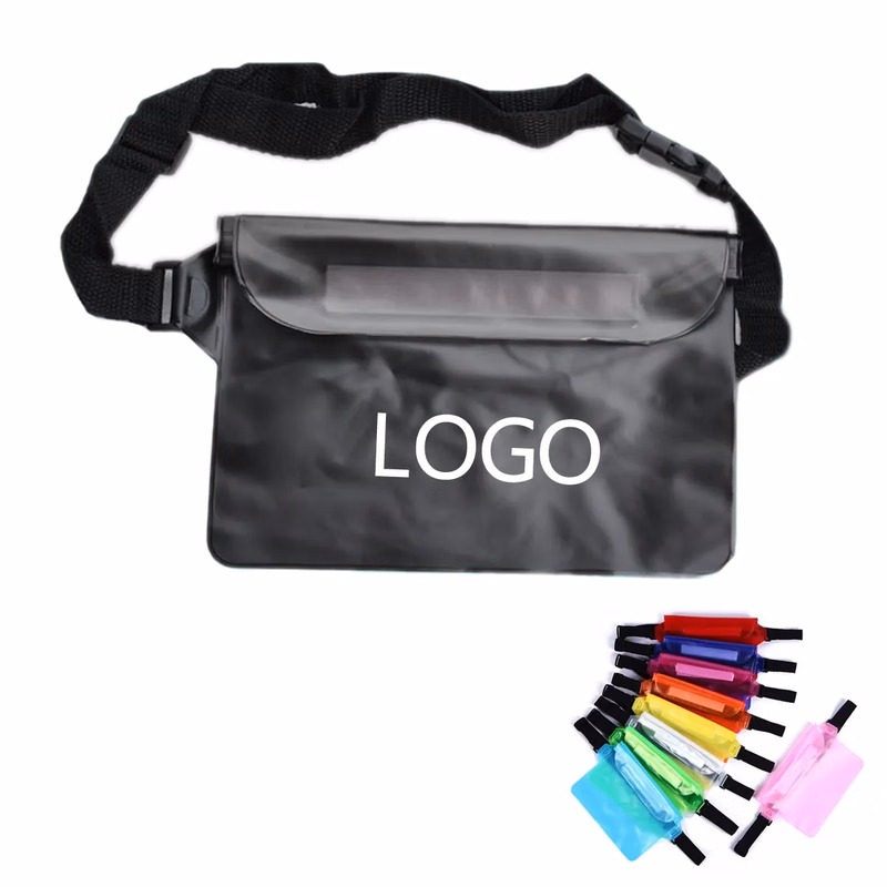 Three-Layer PVC Waterproof Touch Screen Fanny Bag