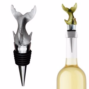 Elegant Fish Tail Design Alloy Wine Stopper