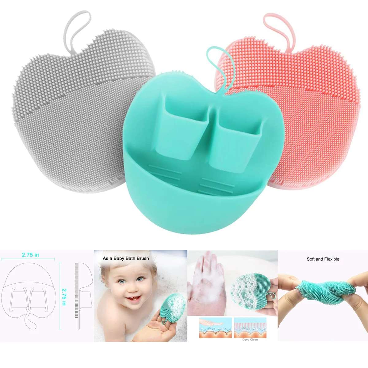 Manual Silicone Facial Cleansing Brush 1