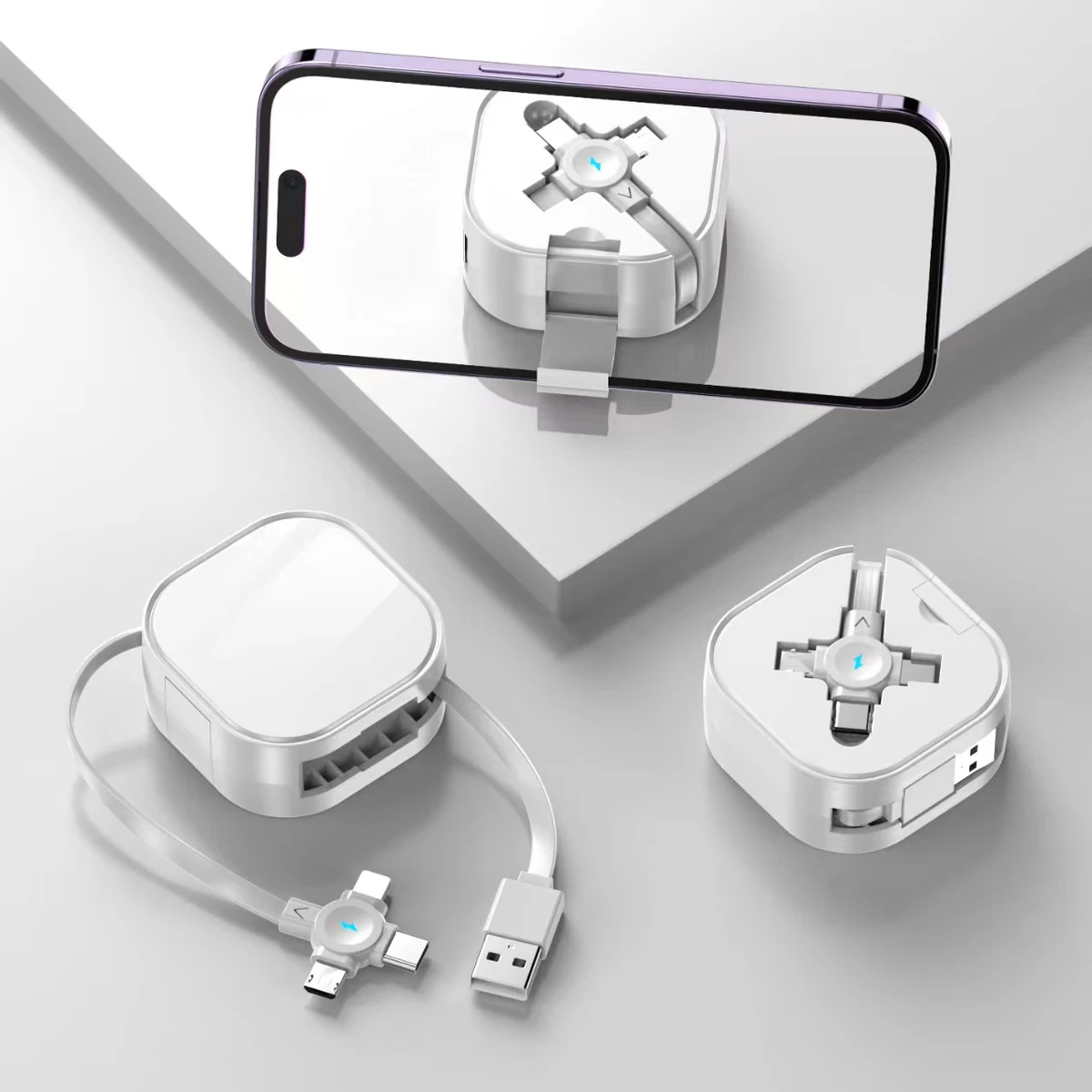 3 in 1 Stand Retractable Cable 1