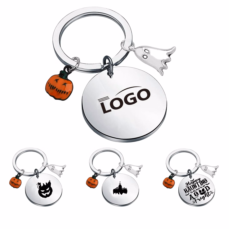 Cute Halloween Christmas Gifts Pumpkin Ghost Key chain MOQ50