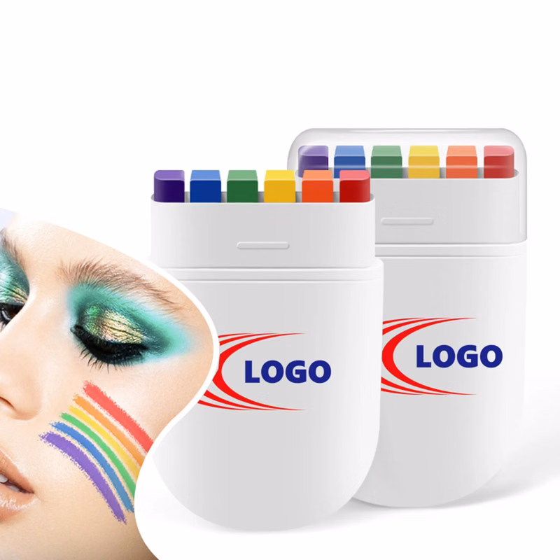 Customizable Logo Body Paint Rainbow Crayons
