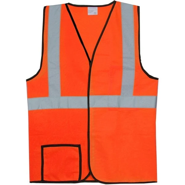 Polyester Orange Solid Safety Vest SV148 1