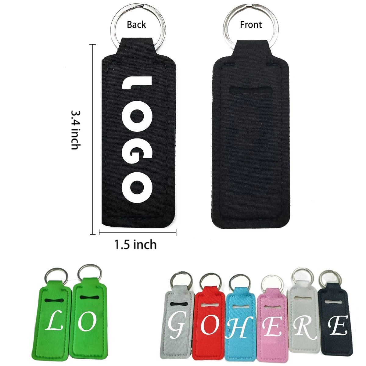 Lipstick Bag Keychain With Ring 1