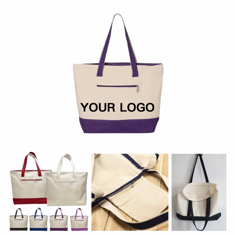 Heavy Duty Canvas Tote Bag for Shopping and Travel
