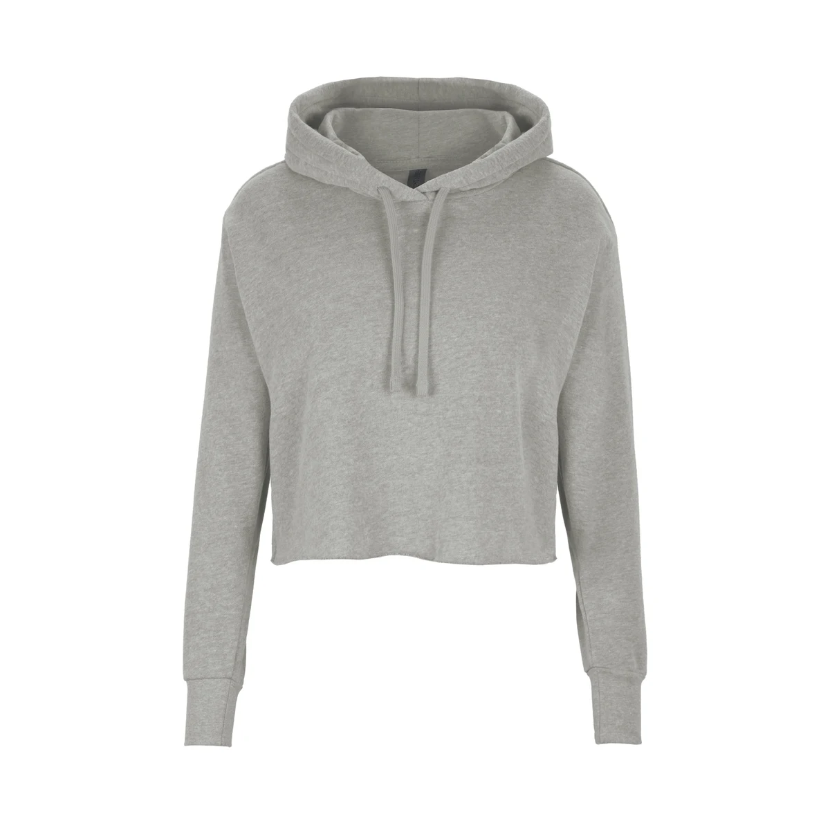 Laguna Sueded Raw Edge Crop Hoodie, custom hoodie or sweatshirt with logo imprint 1