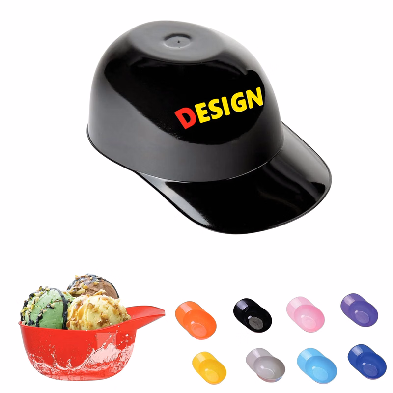 Mini Baseball Helmet Ice Cream