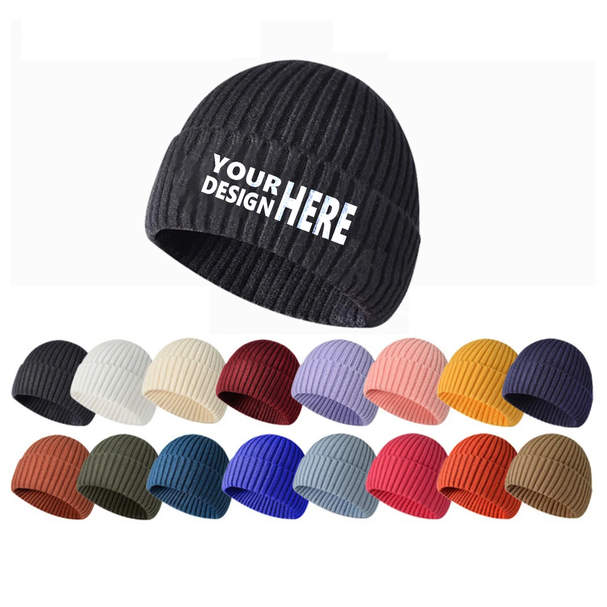Autumn and Winter Warm Knitted Beanie 1