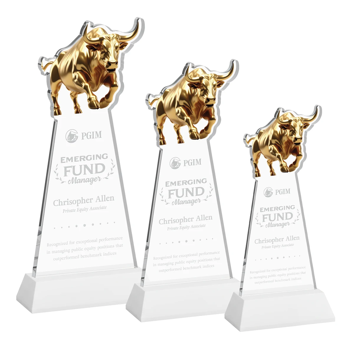 Raging Bull Award on Hartford Base - White 1