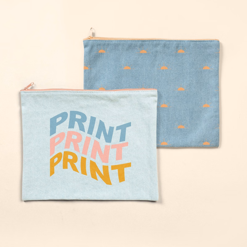 DOLLFACE POUCH - DENIM