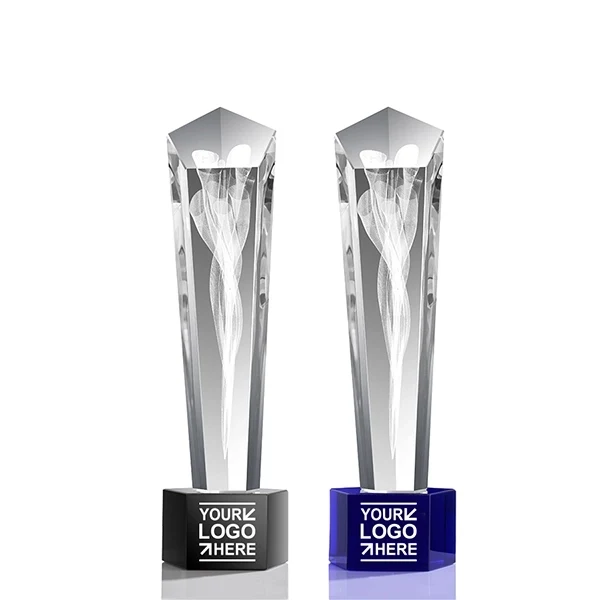3D Laser Engrave star Crystal Custom Award 1