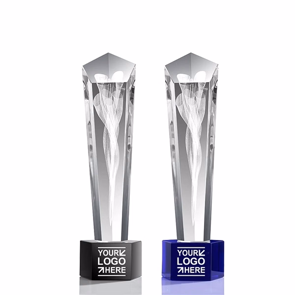 3D Laser Engrave star Crystal Custom Award