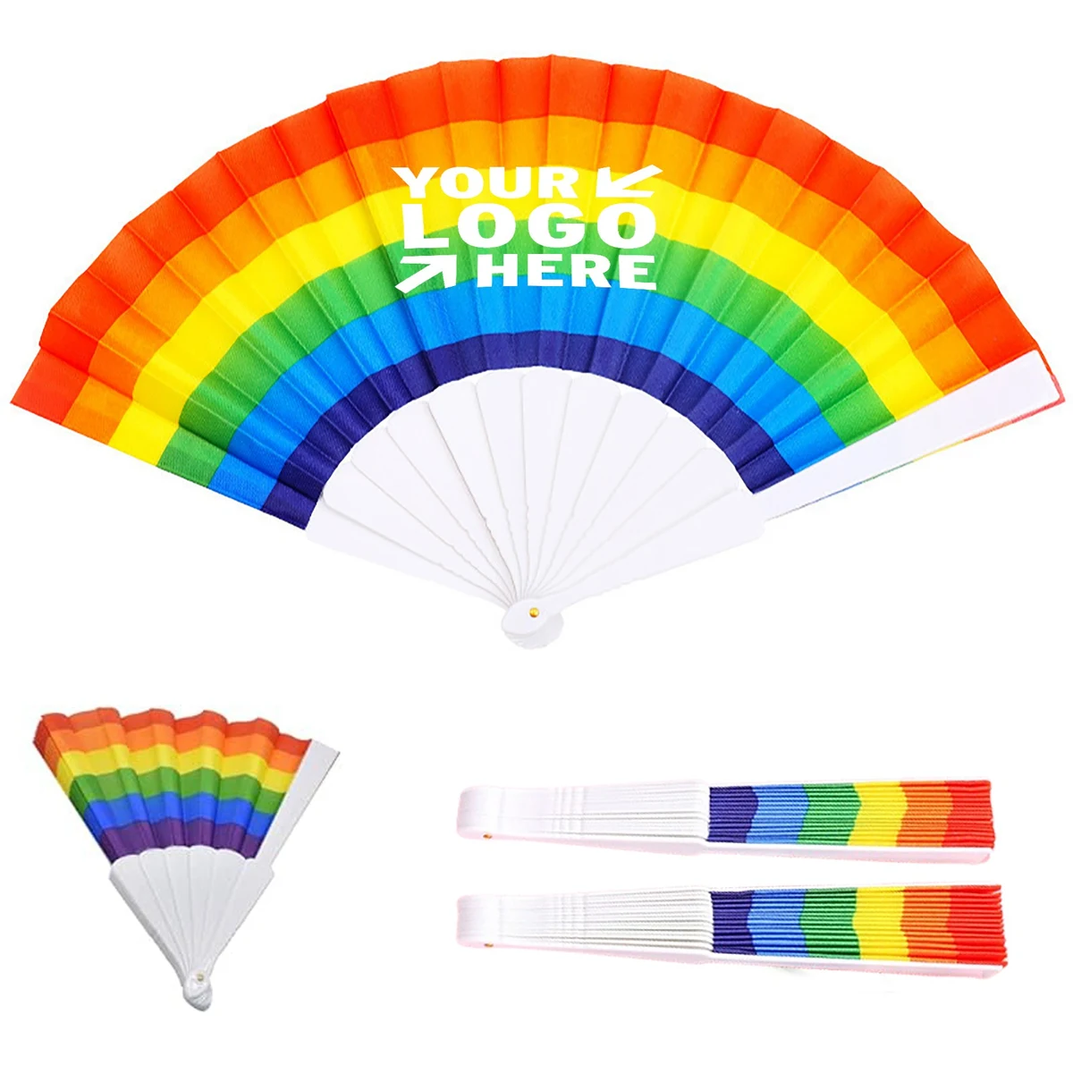 Folding Rainbow Fan 1