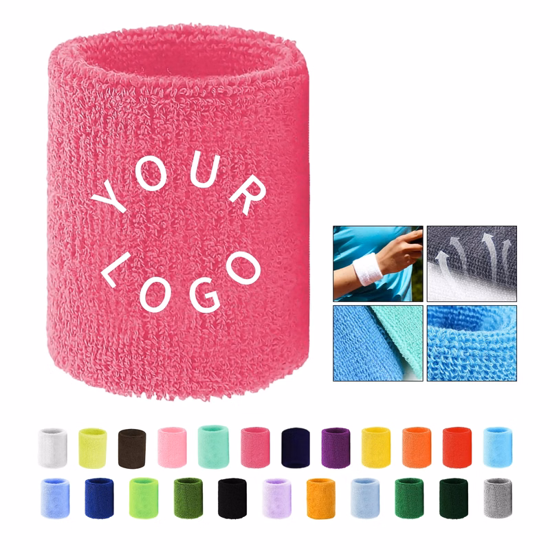 Cotton Athletic Sweatband Wristband