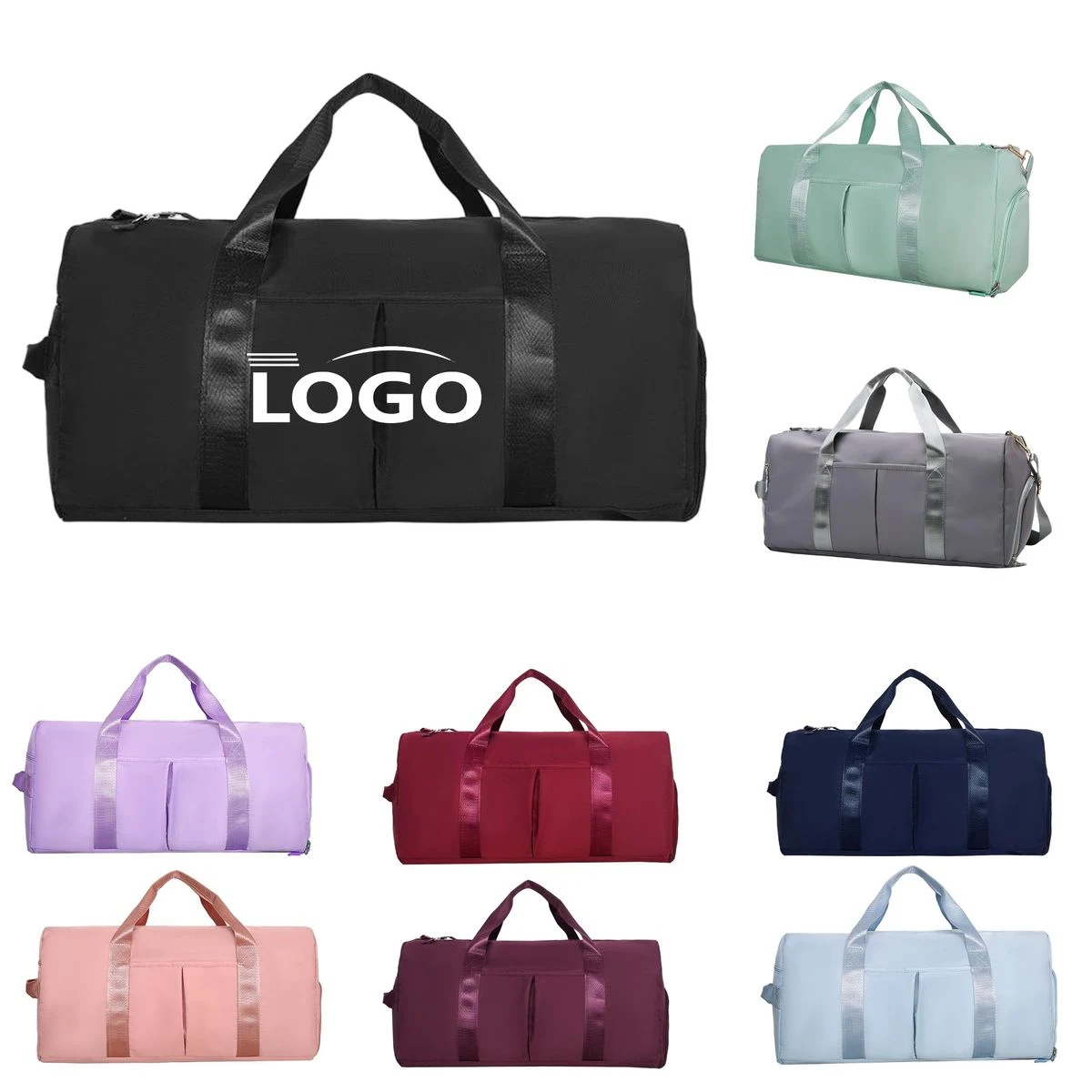 Oxford Gym Duffel Bag With Shoe Compartment 1