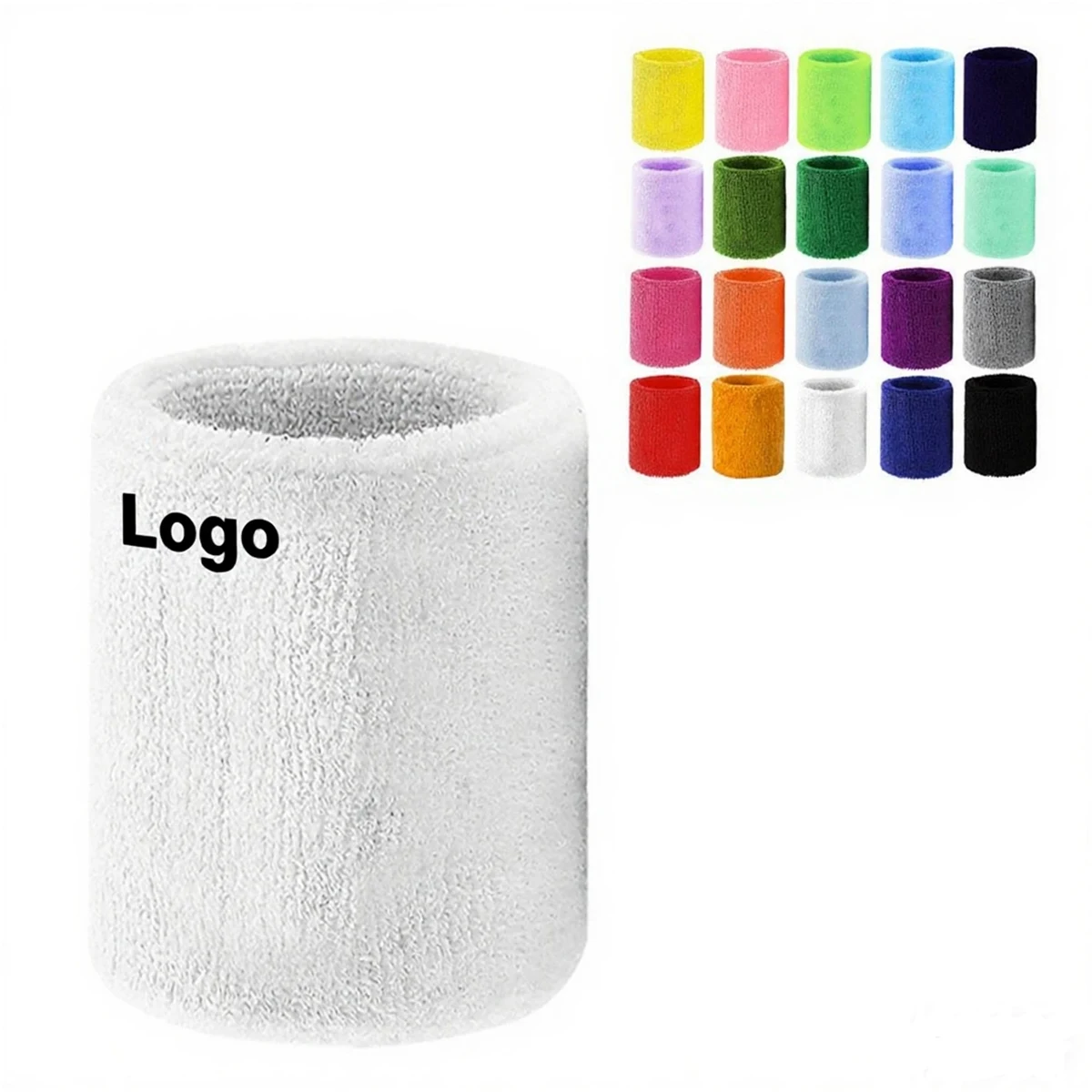 Sports Pure Cotton Sweat-Absorbing Wristband 1