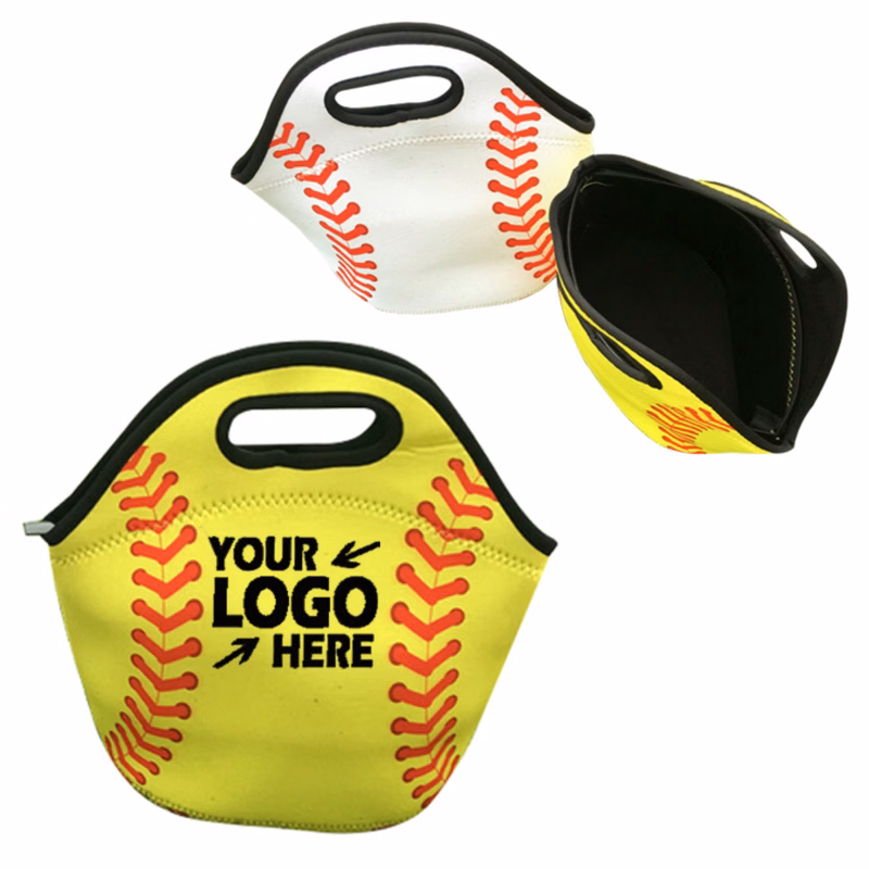 Neoprene Baseball Lunch Bag