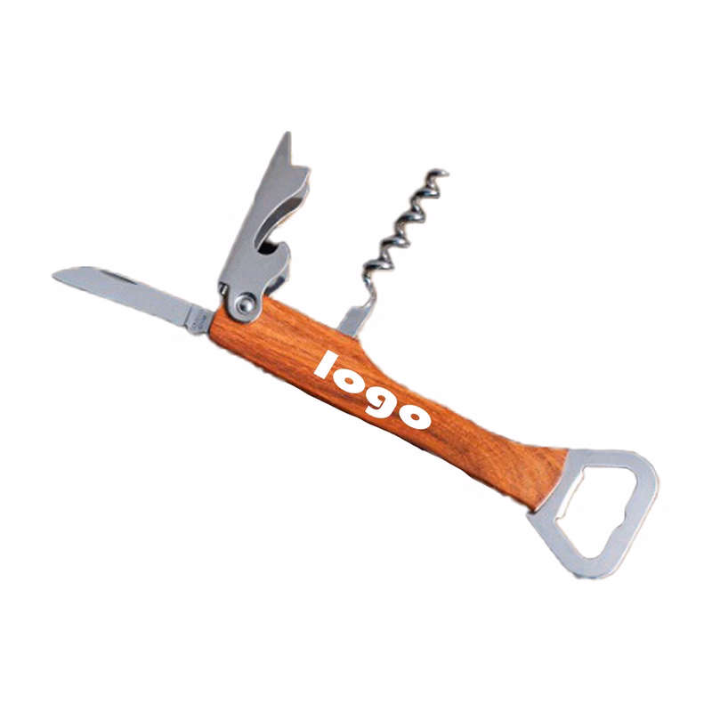 Personalized Carved Wooden 3-in-1 Bottle Opener