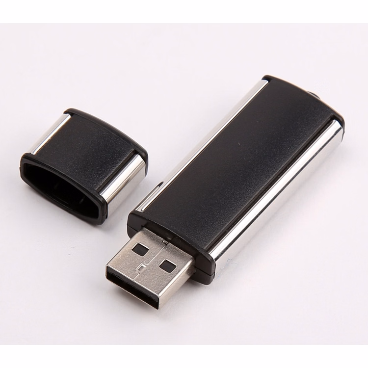 USB Flash Drive with Aluminum Side Trim