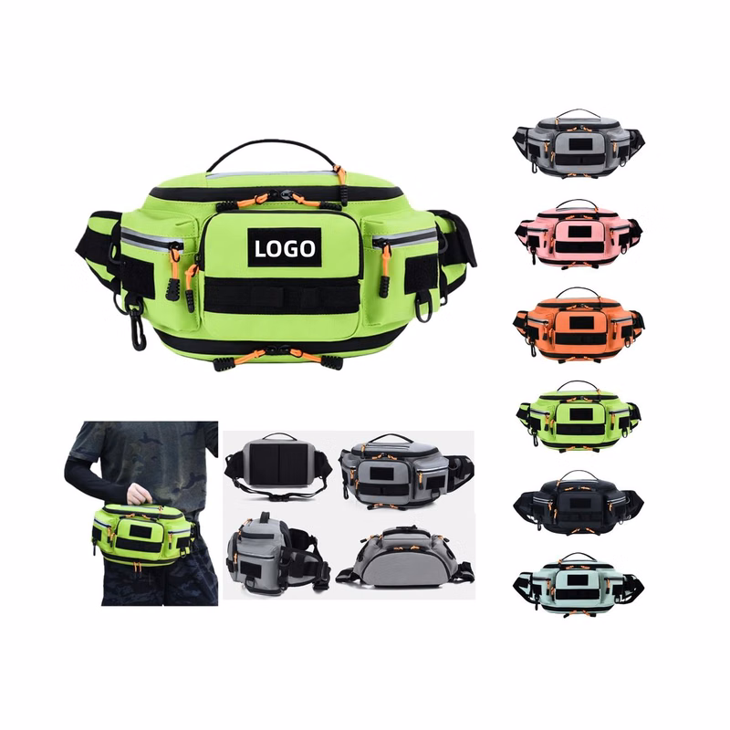 Water-Repellent Leather Film Fishing Waist Bag