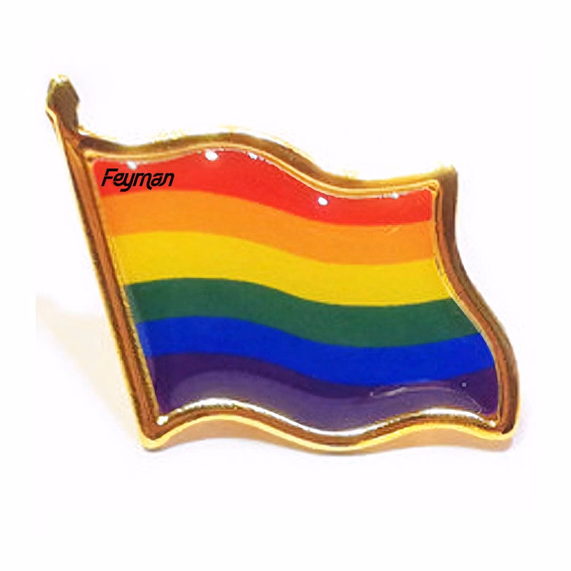 LGBT Rainbow Flag Pride Lapel Pin Badge