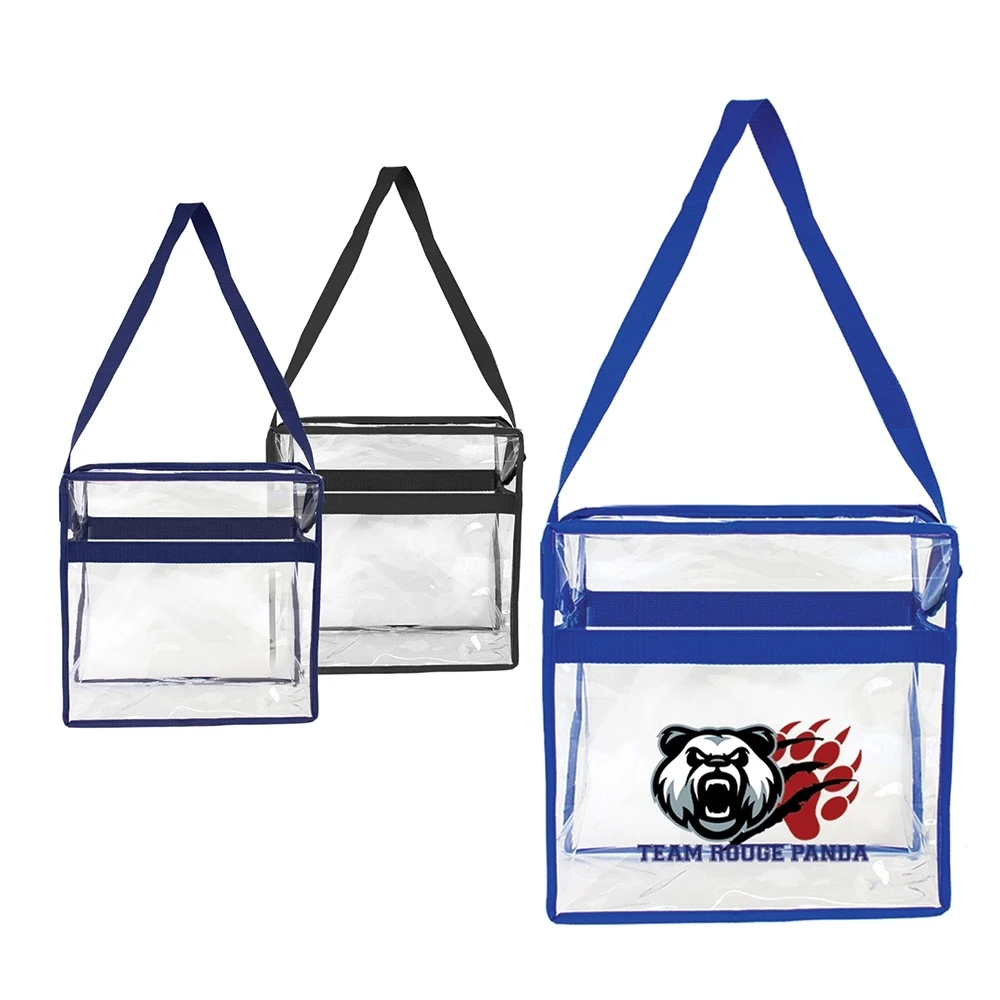 Clear Crossbody Stadium Messenger Tote 1