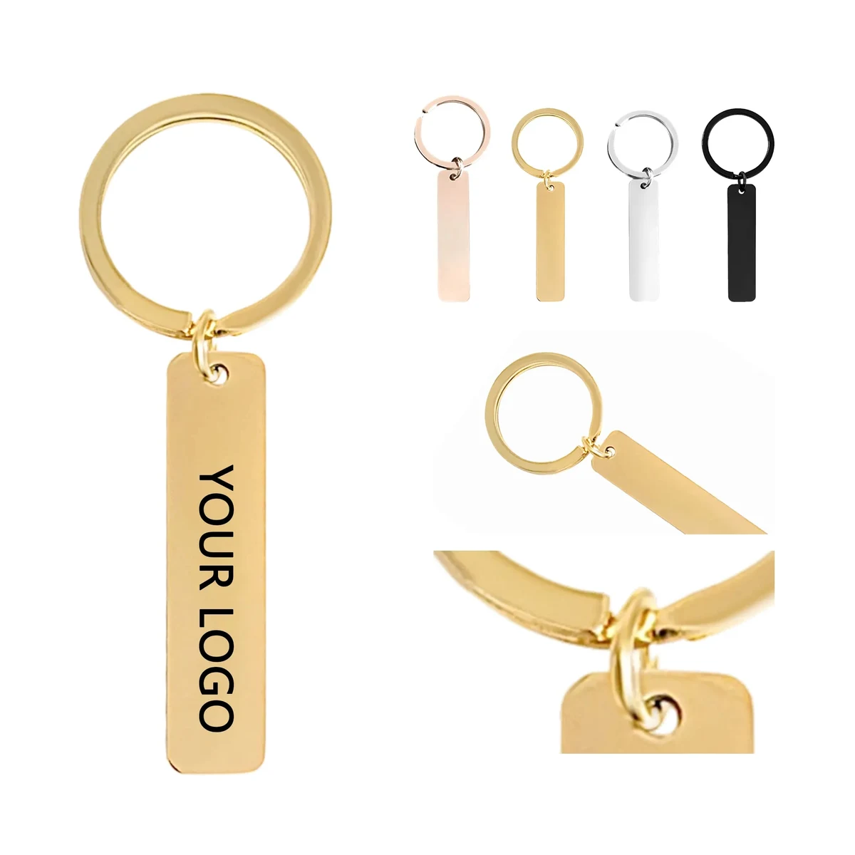 Titanium Steel Keychain with Smooth Modern Look 1