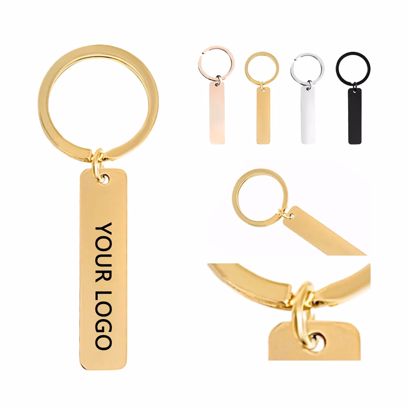 Titanium Steel Keychain with Smooth Modern Look