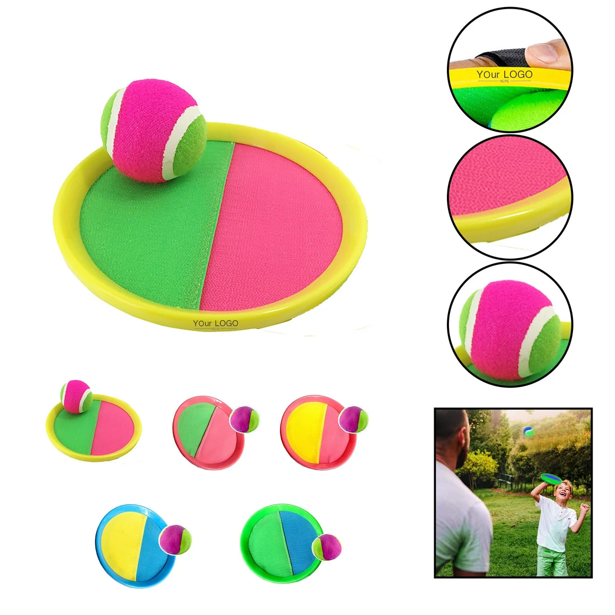 Ball Catch Paddle Set Games Beach Toy 1