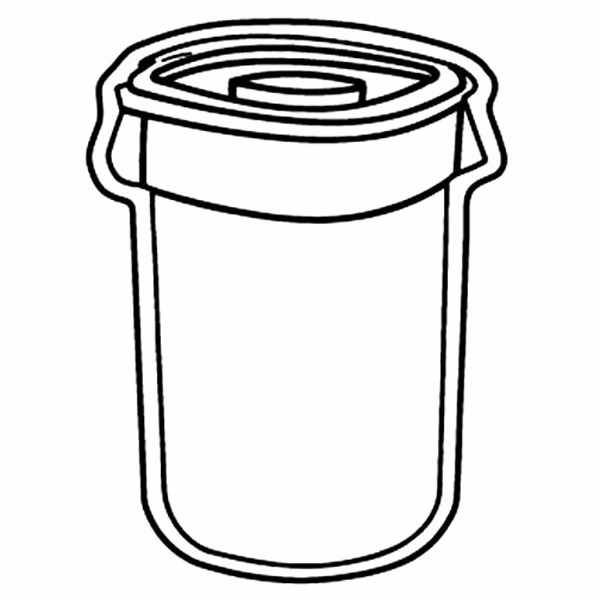 Trash Barrel Magnet - Full Color