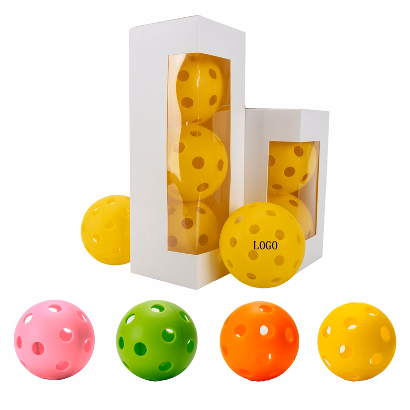 3" Custom TPE 26-Hole Durable Pickleball Balls
