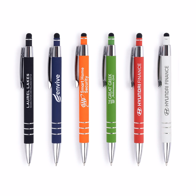 Karina Stylus Satin Soft Touch Click Metal Pen (CLOSEOUT)