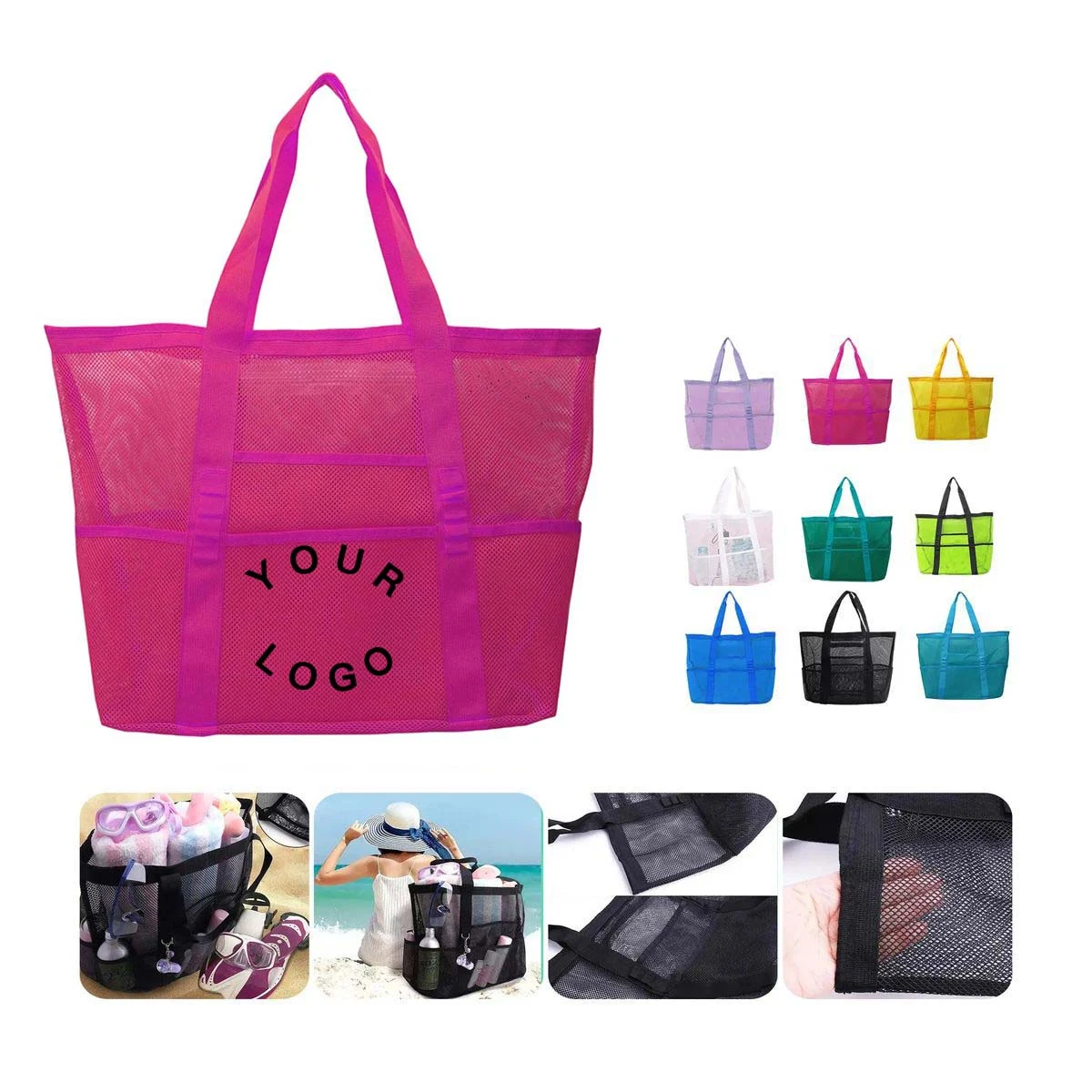 Large Capacity PU Storage Bag with Clear Liner 1